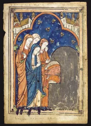 Apocryphal Story of the Infant Jesus Turning His Playmates into Pigs, Leaf from a Psalter